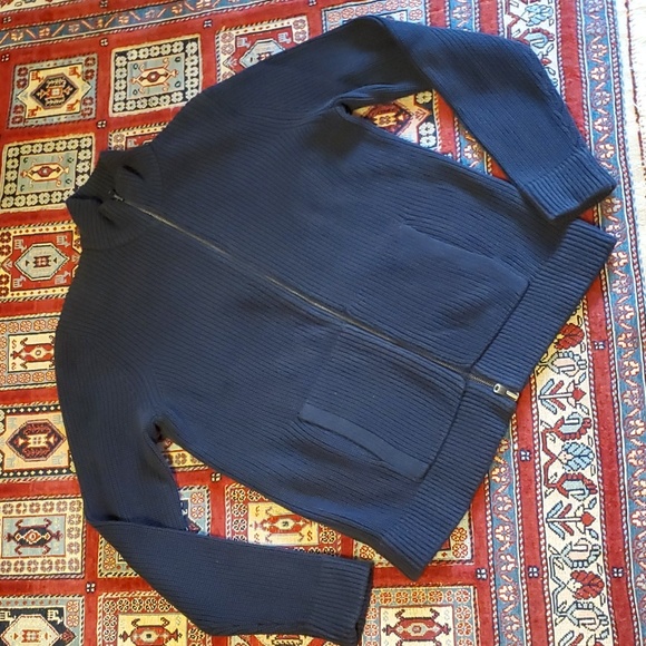 GAP Mockneck Sweater Jacket 100%I Cotton - Picture 4 of 16